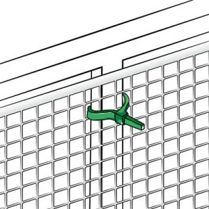 Сетка для декоративного ограждения ворот QUADRA 10 зеленая (0,5х50 м.п.)