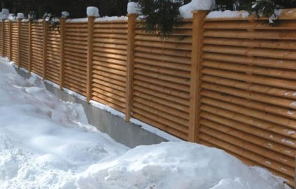 Деревянный забор “Жалюзи-1”  2.0х2.0