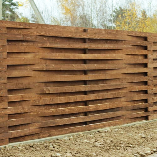 Деревянный забор “Плетенка-0” 1.7х2.0