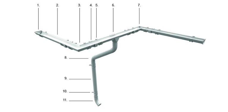 Крюк Ruukki короткий 90мм (система 125/90)